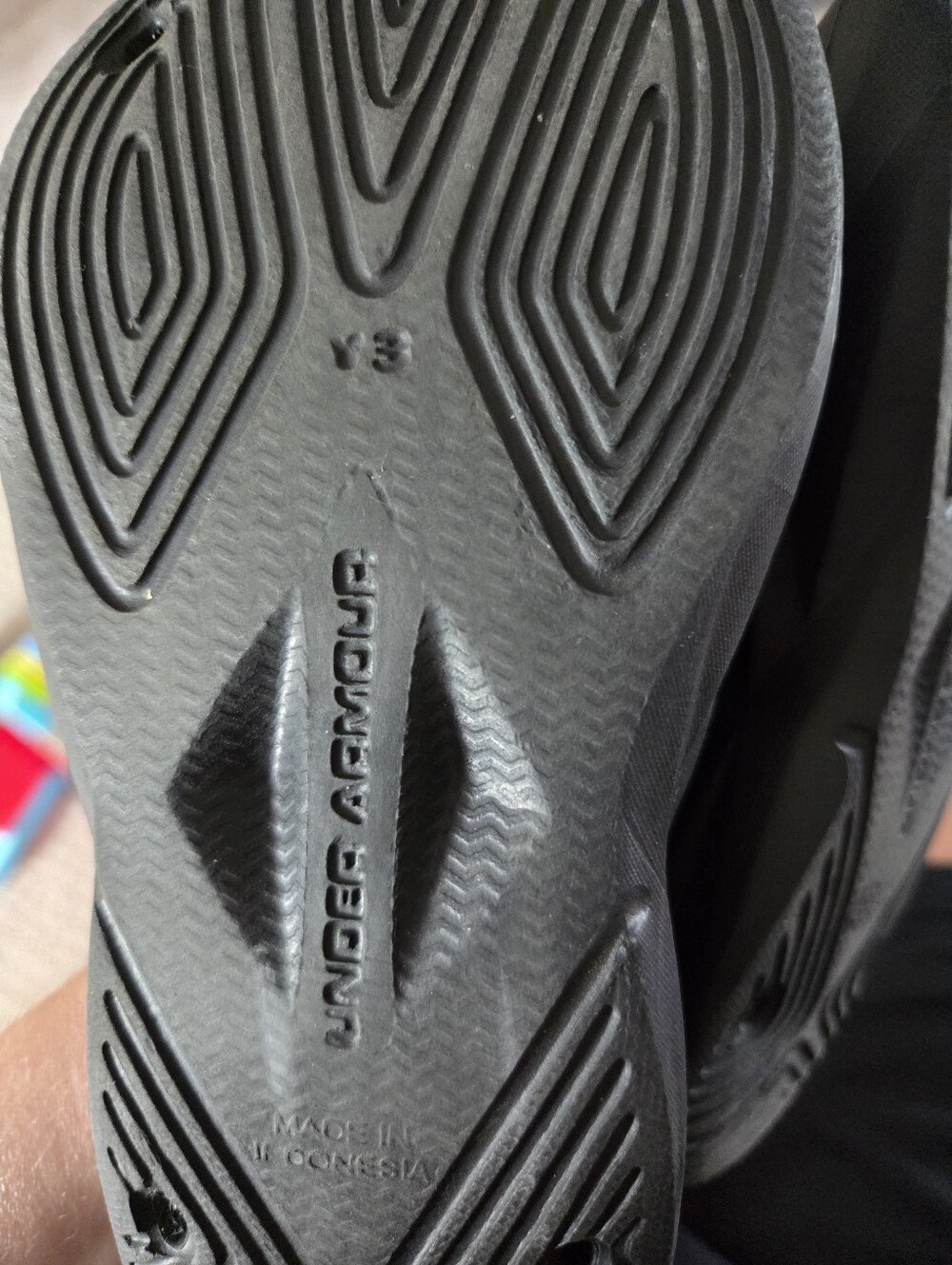 Under Armour Kid's  Black Sandals